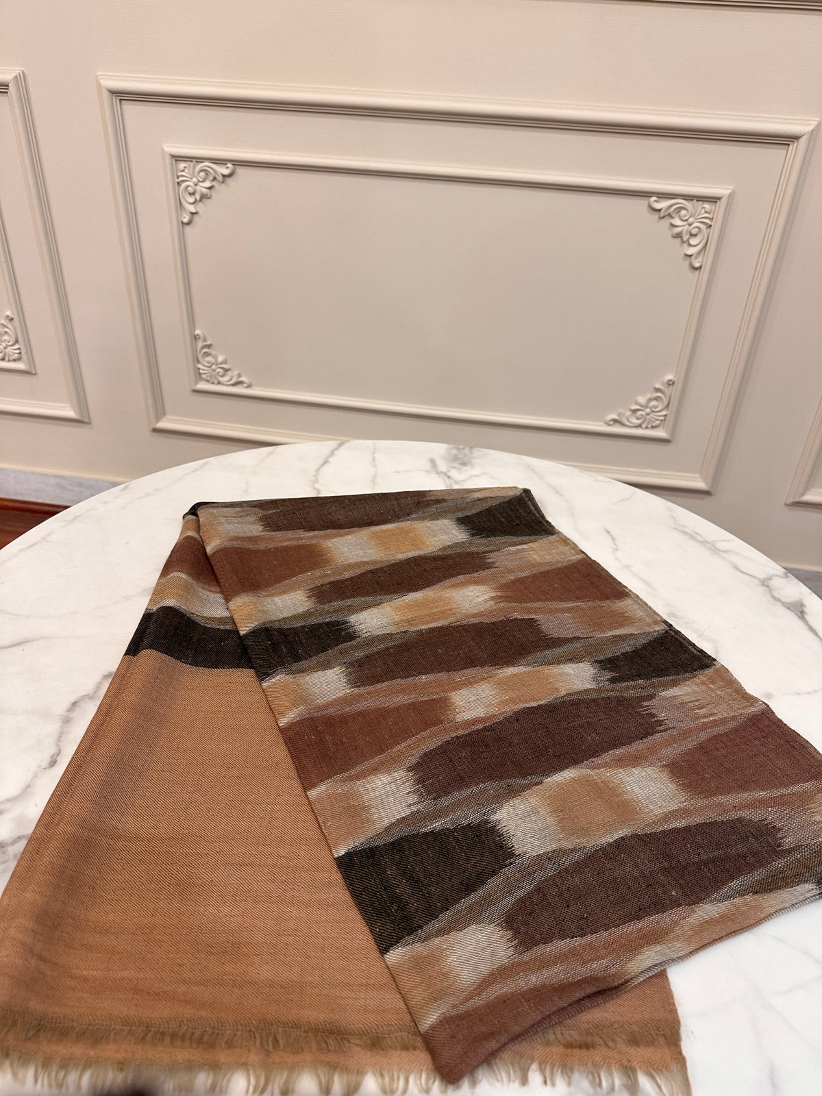 Pashmina Handloom Ikat Stole