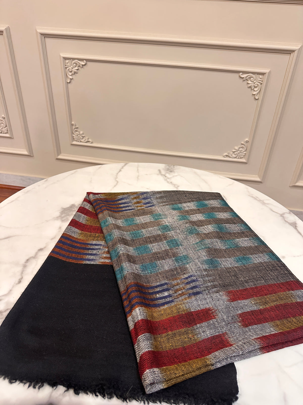 شال الباشمينا اليدوي كالامكاري 