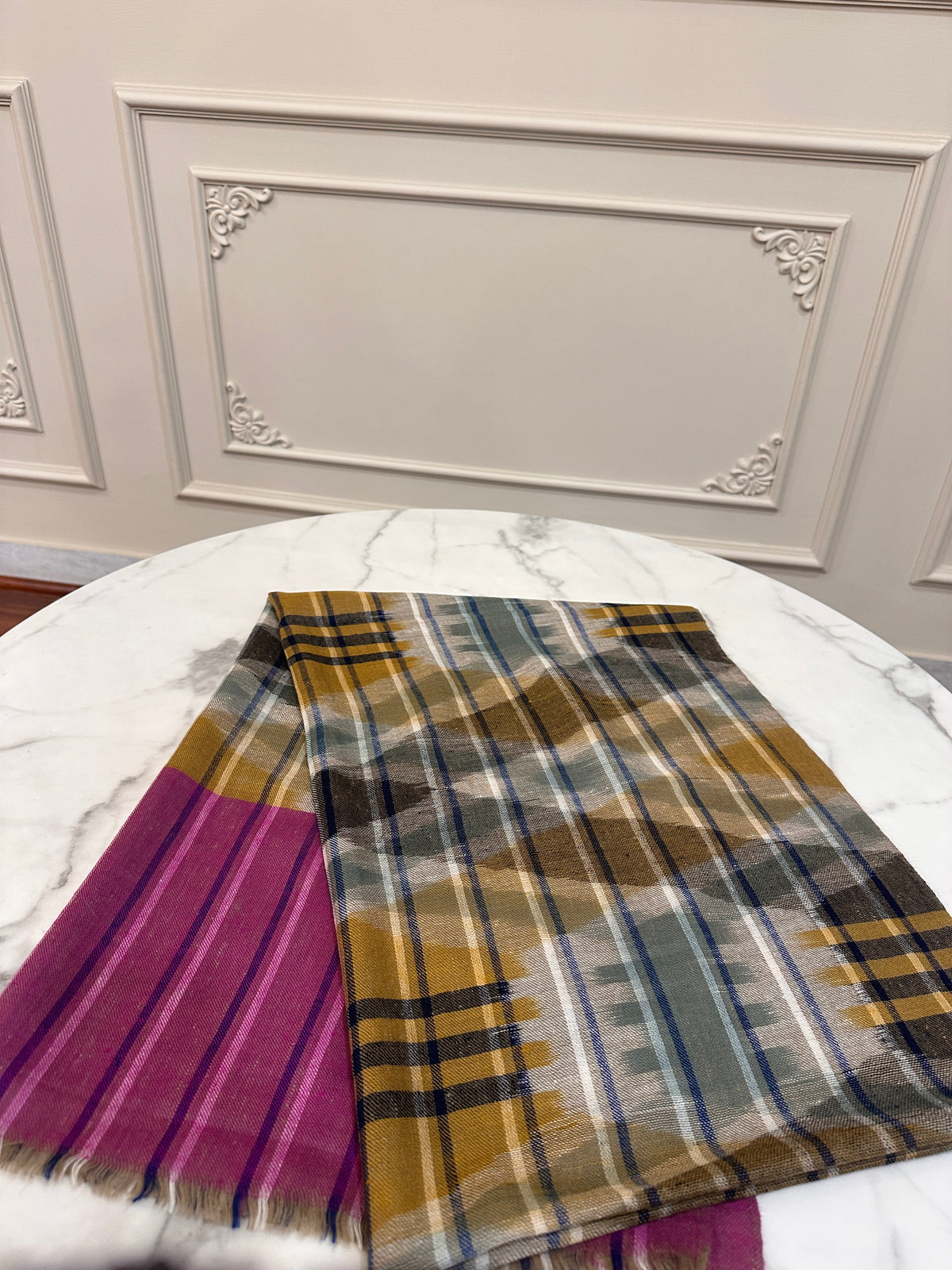 شال الباشمينا اليدوي كالامكاري 