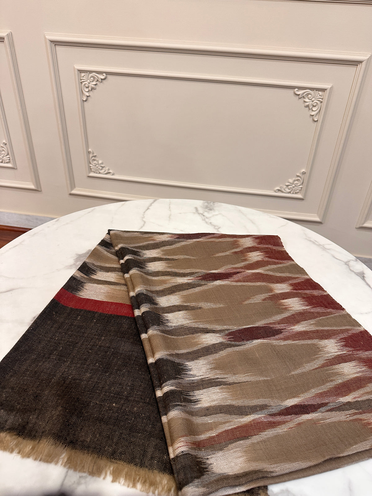 Pashmina Handloom Ikat Stole