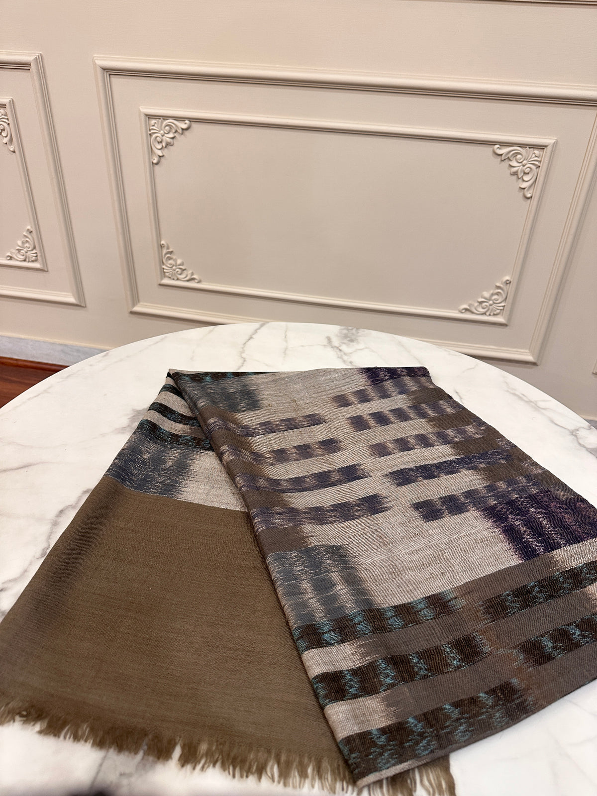 Pashmina Handloom Ikat Stole
