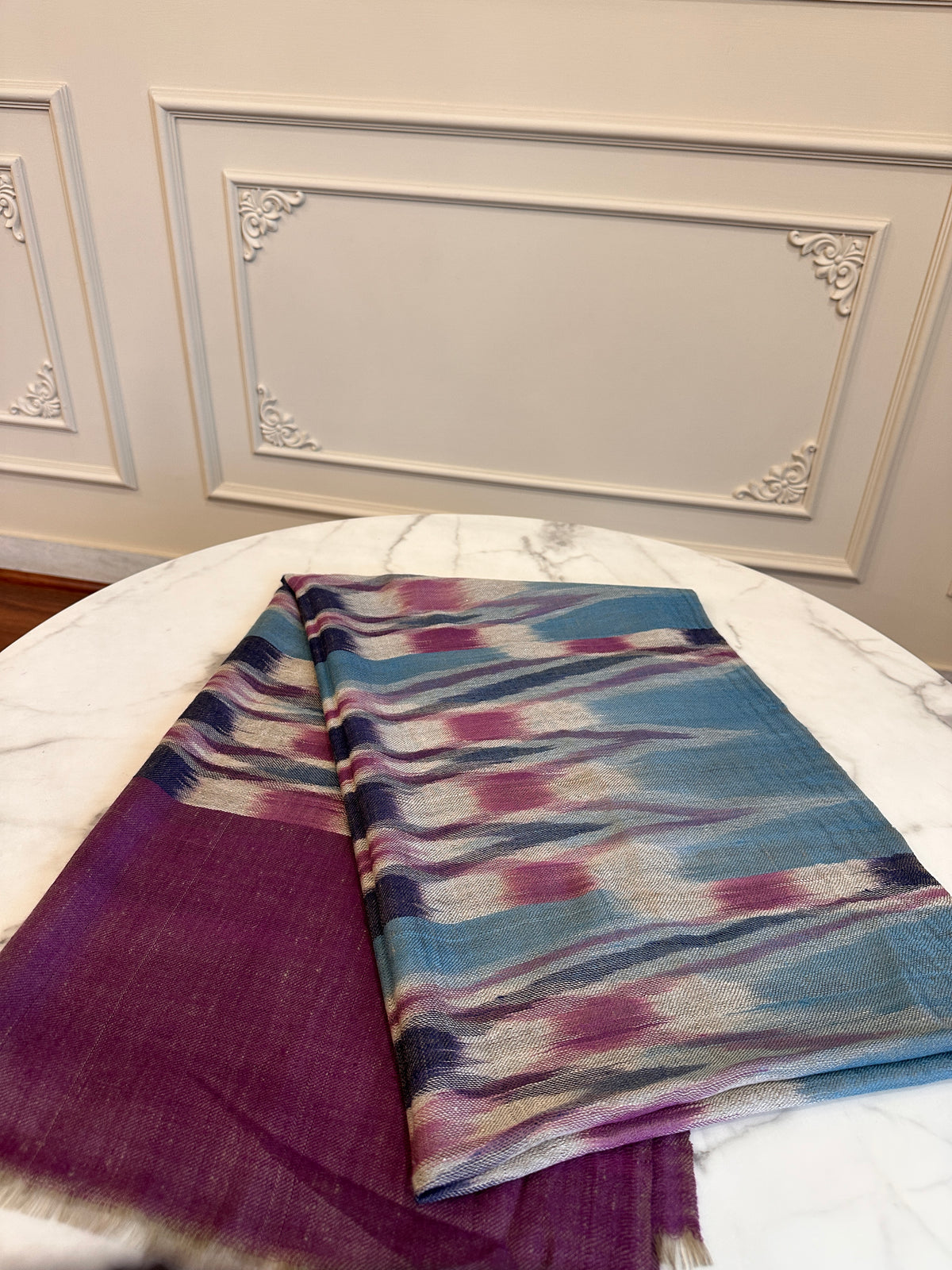 شال الباشمينا اليدوي كالامكاري 