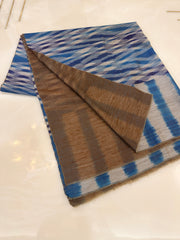 Pashmina Handloom Ikat Reversible Shawl