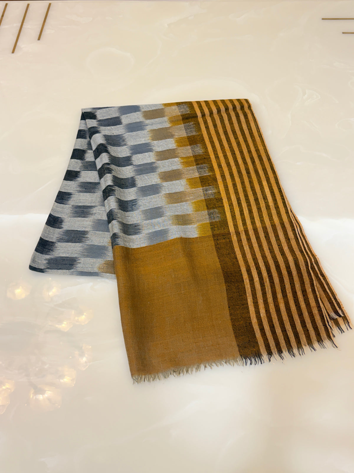 شال الباشمينا اليدوي كالامكاري 