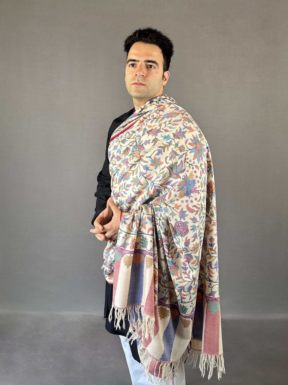 Pashmina Men's Handloom Kani Shawl