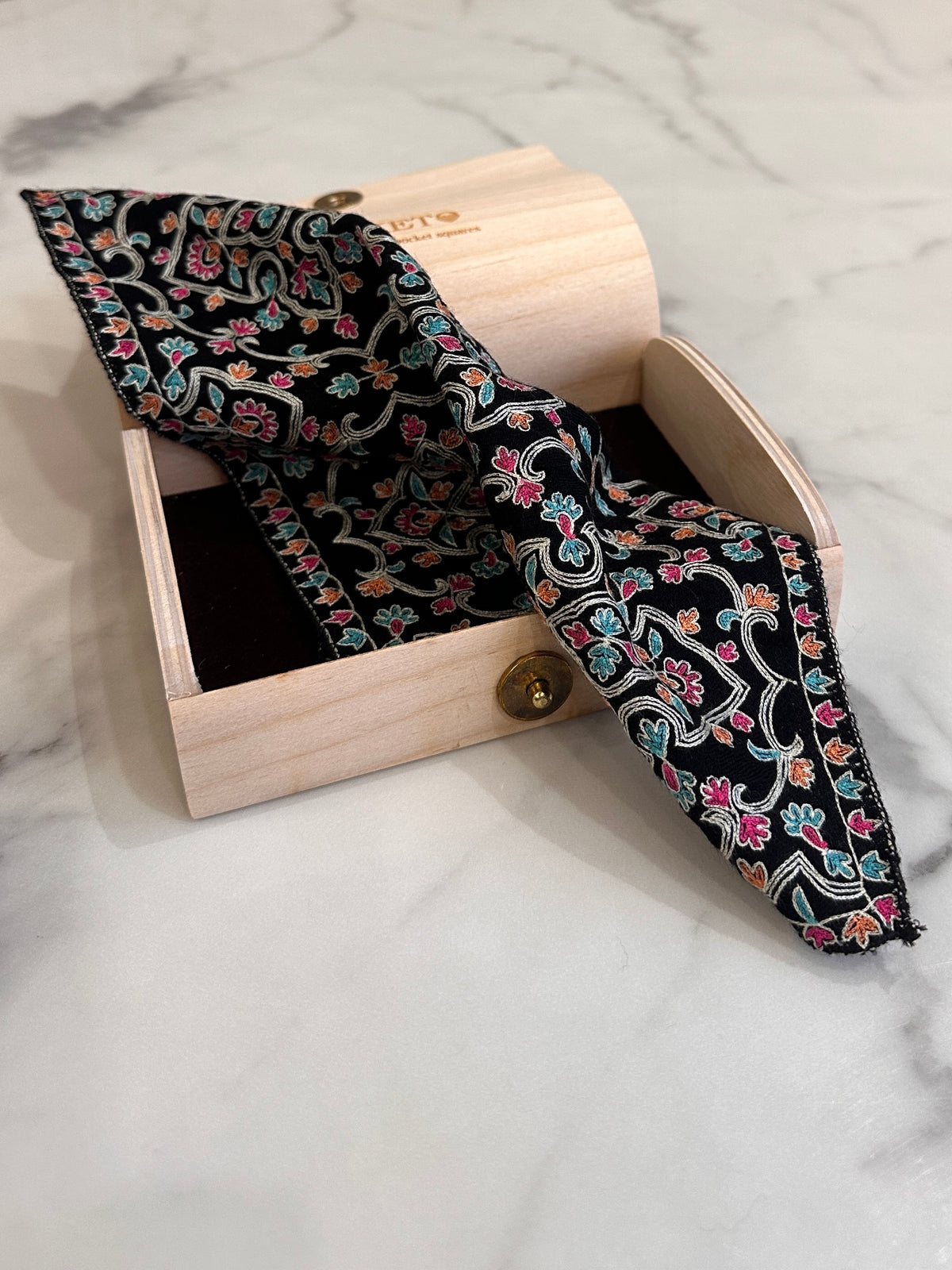 Pashmina Handloom Kalamkari Pocket Square