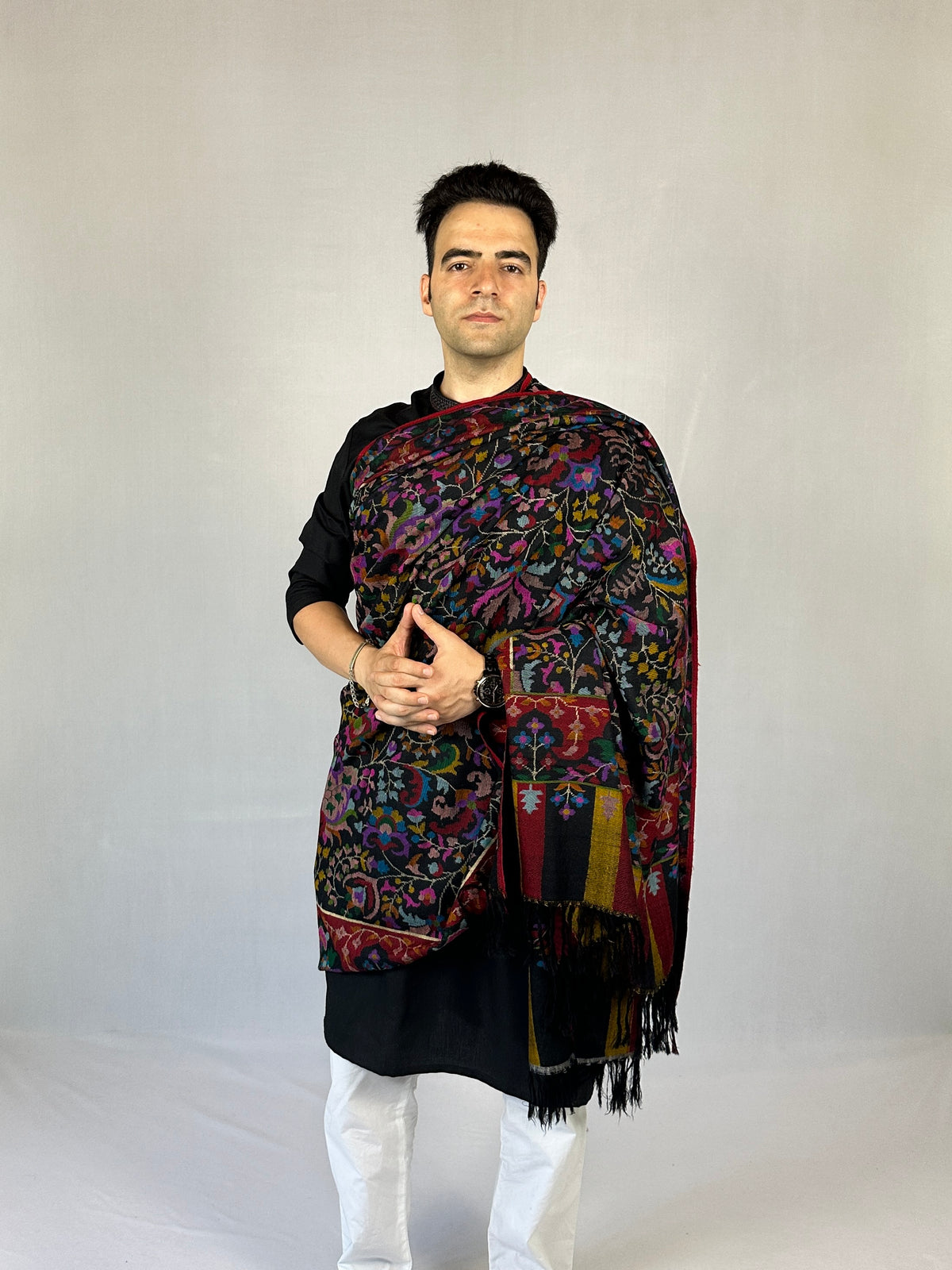 Pashmina Men's Handloom Kani Shawl