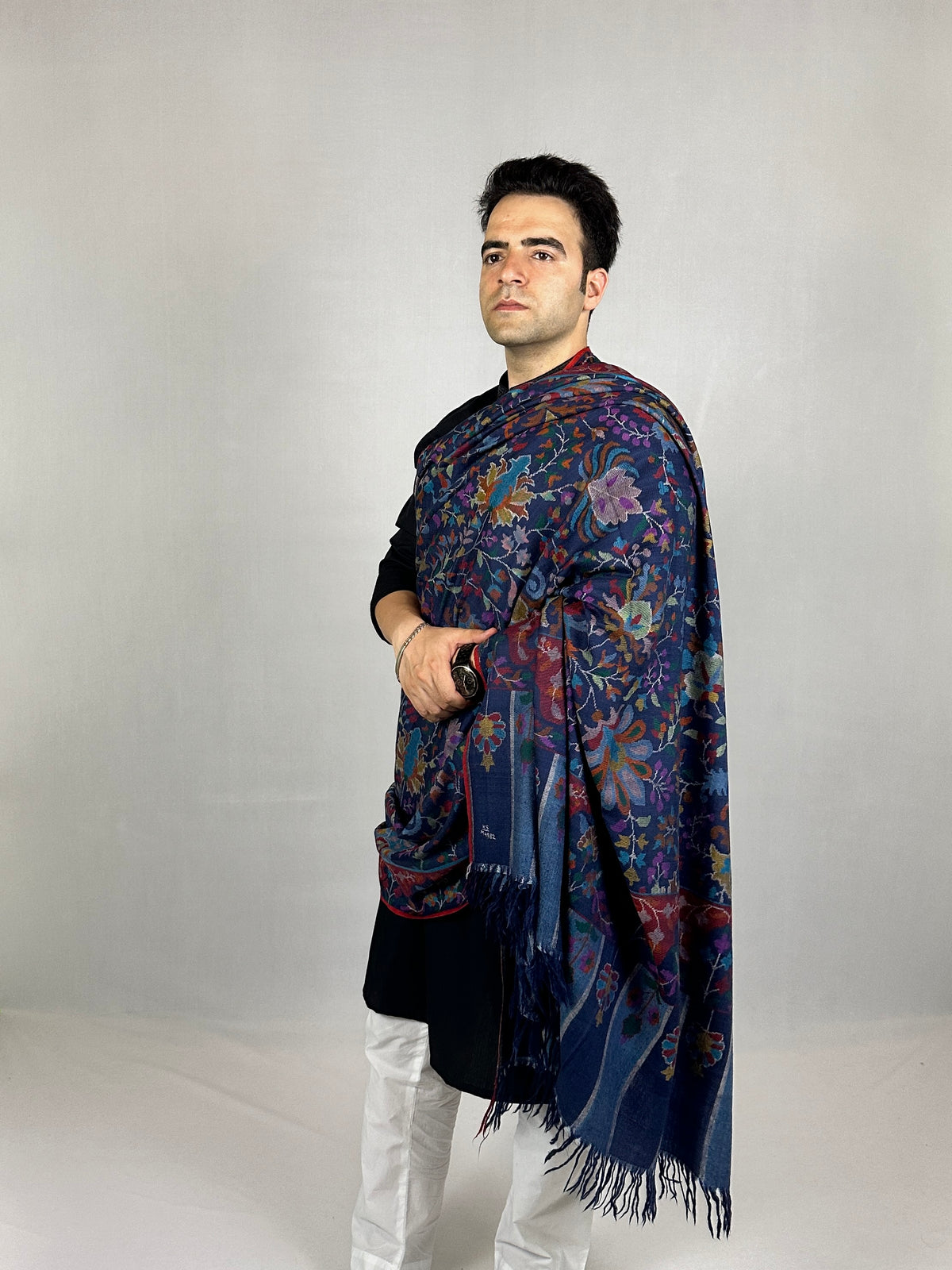 Pashmina Men's Handloom Kani Shawl