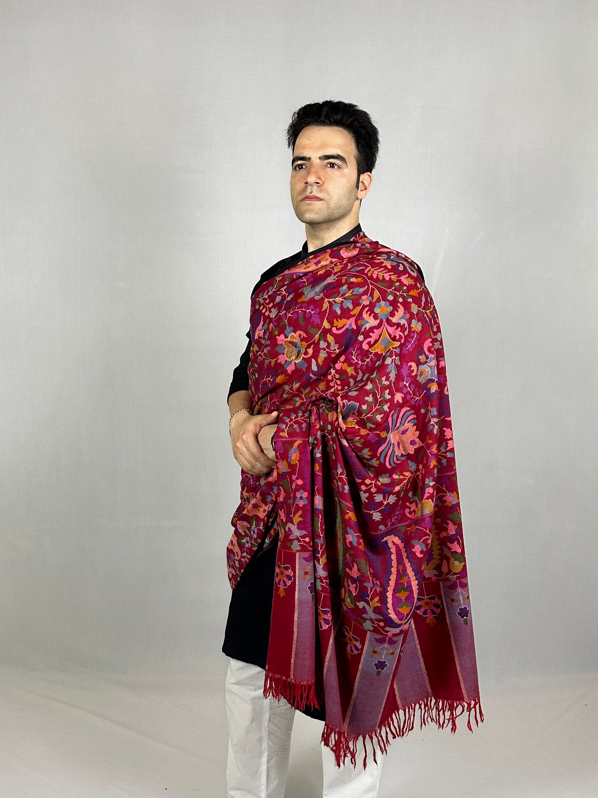 Pashmina Men's Handloom Kani Shawl