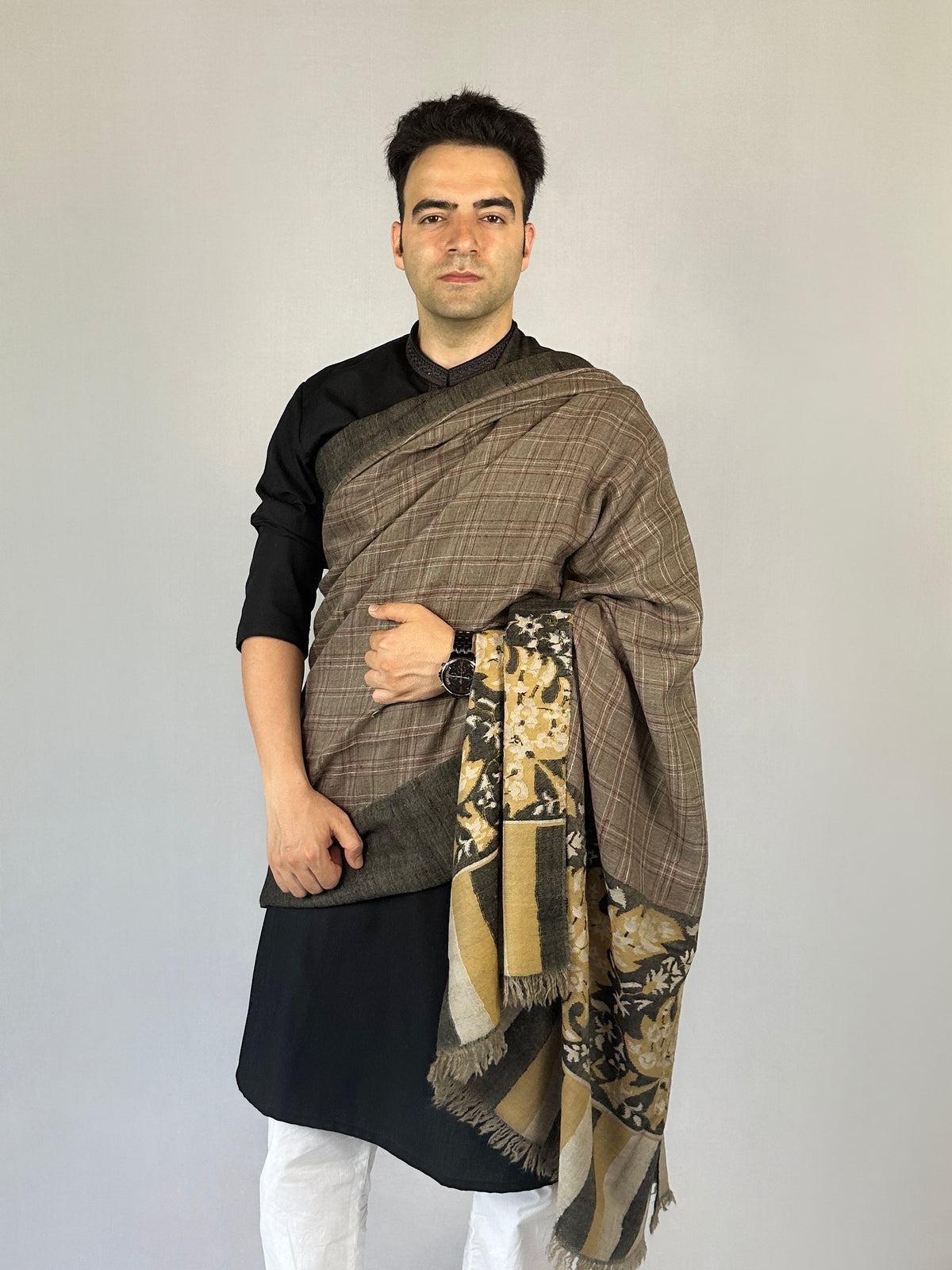 Pashmina Men's Handloom Kani Shawl