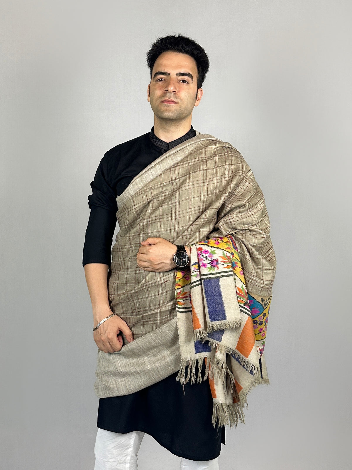 Pashmina Men's Handloom Kani Shawl