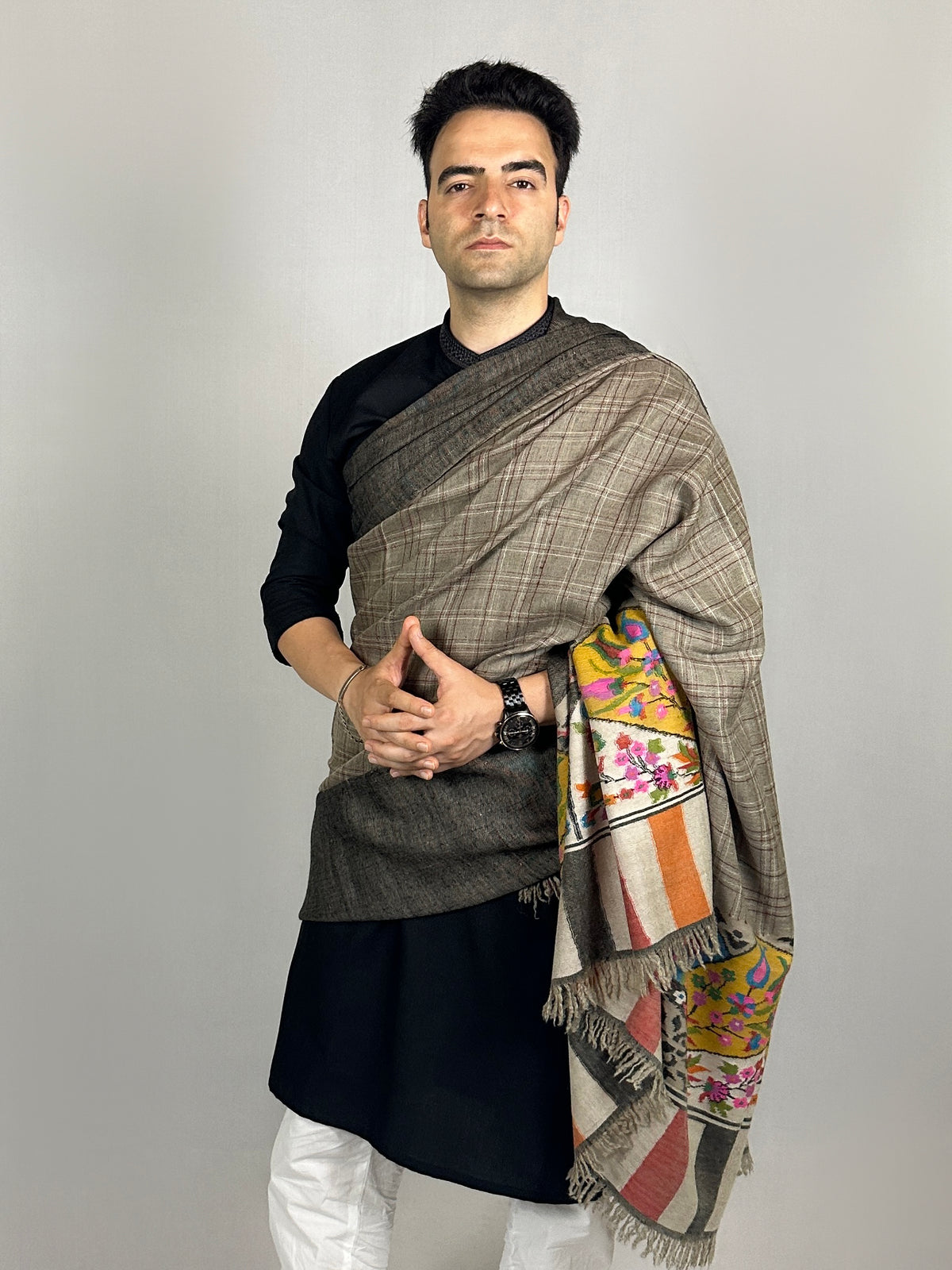 Pashmina Men's Handloom Kani Shawl