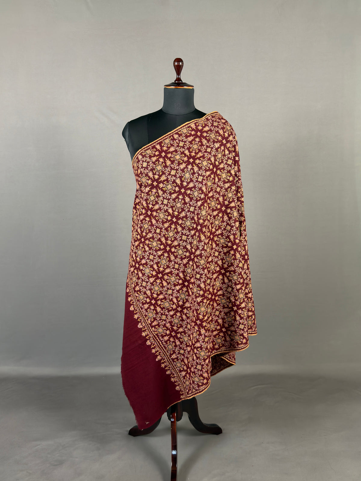 Pashmina Women's Handloom Sozni Shawl