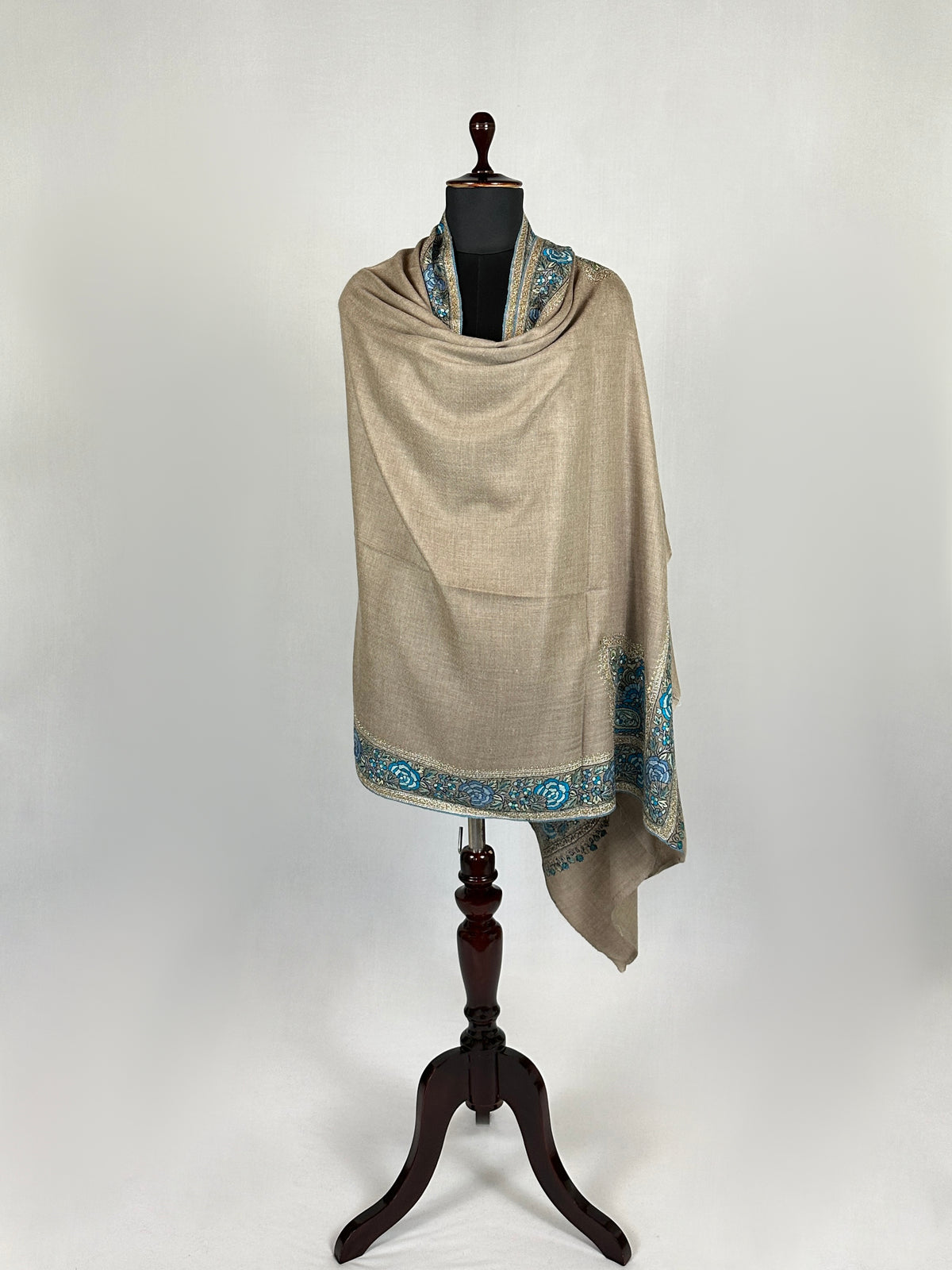 Pashmina Handloom Paper Mache'-Tilla Shawl