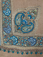 Pashmina Handloom Paper Mache'-Tilla Shawl