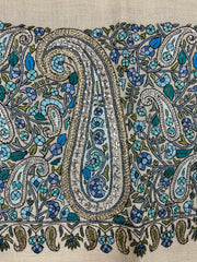 Pashmina Handloom Paper Mache'-Tilla Shawl