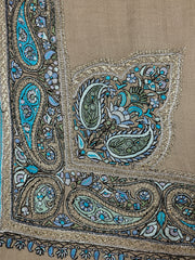 Pashmina Handloom Paper Mache'-Tilla Shawl