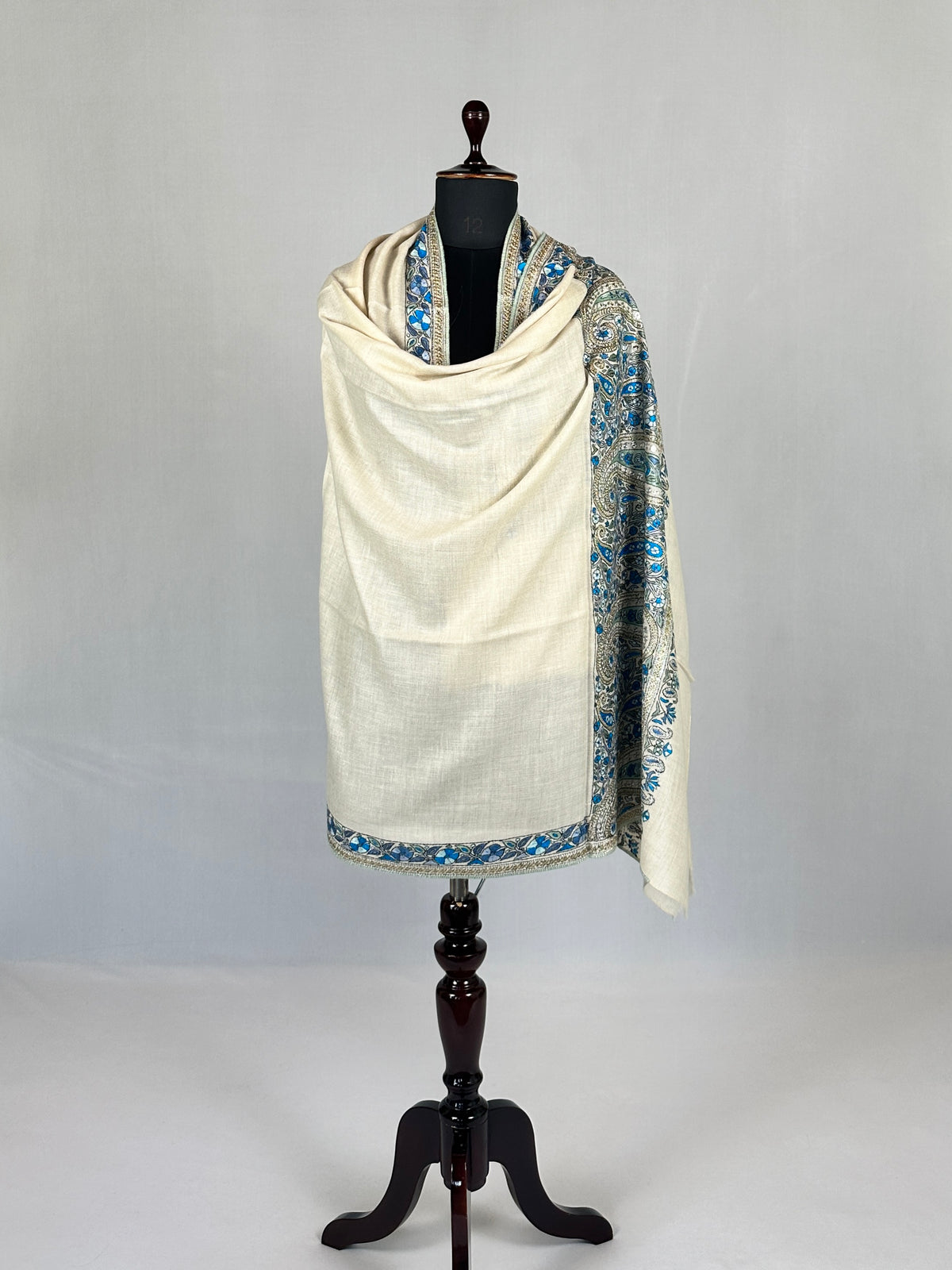 Pashmina Handloom Paper Mache'-Tilla Shawl