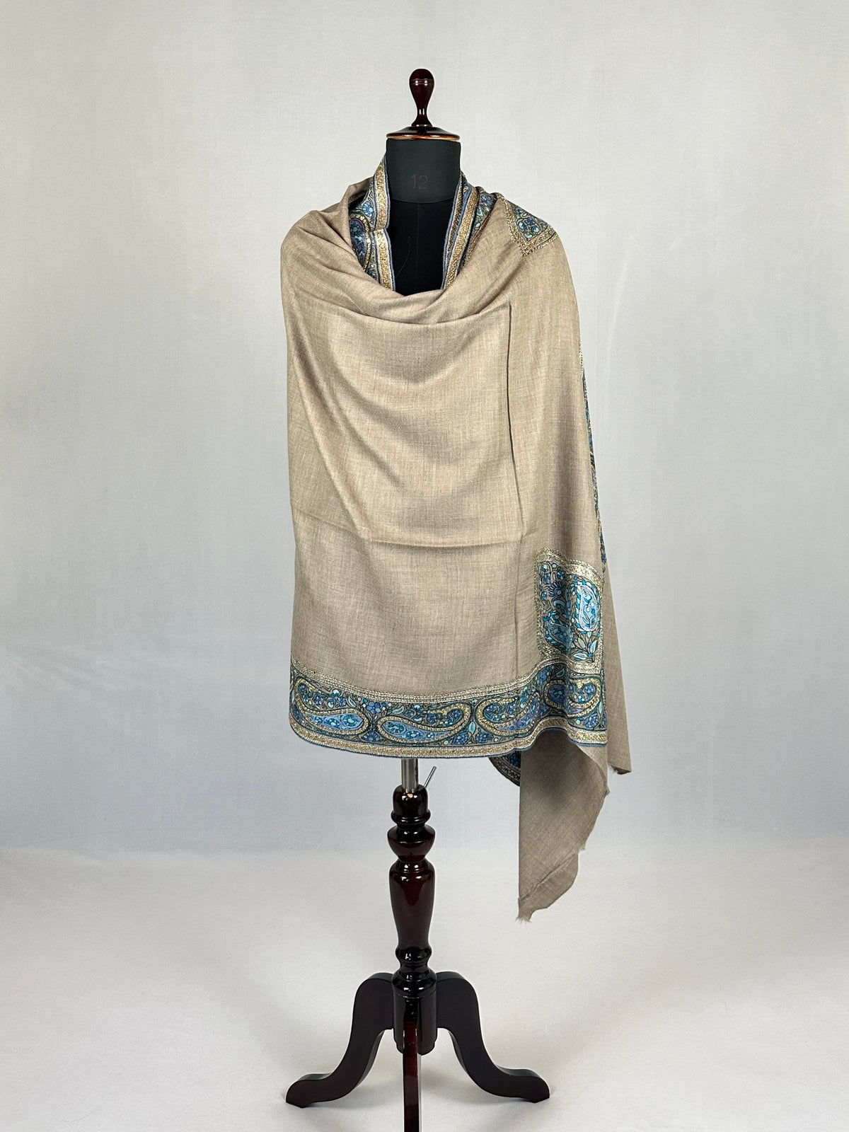 Pashmina Handloom Paper Mache'-Tilla Shawl