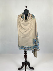 Pashmina Handloom Paper Mache'-Tilla Shawl