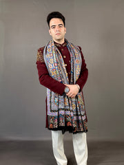 Pashmina Unisex Handloom Kalamkari Shawl