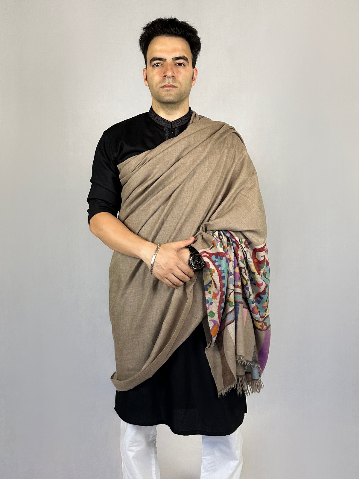 Pashmina Men's Handloom Kani Shawl