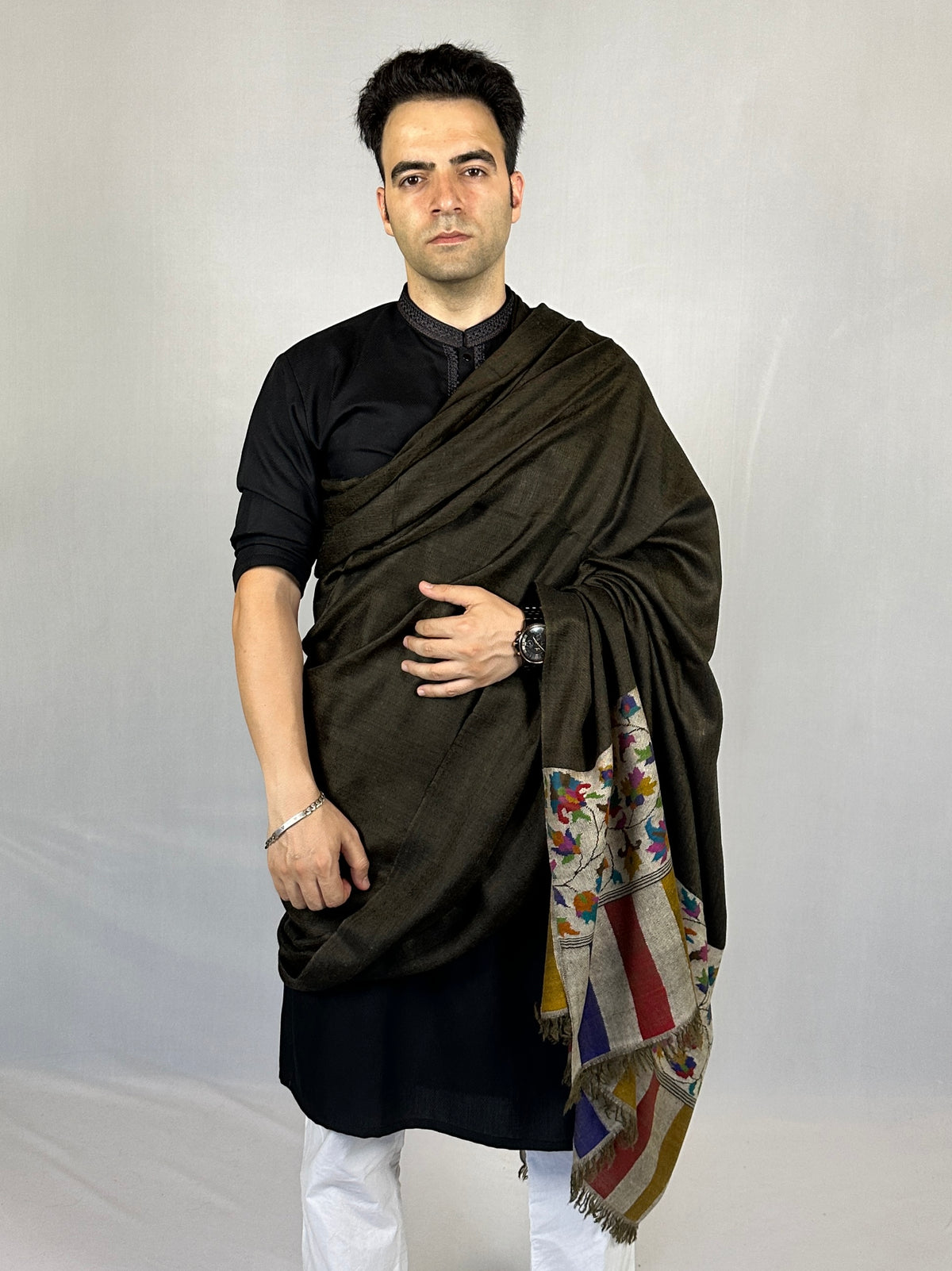 Pashmina Men's Handloom Kani Shawl