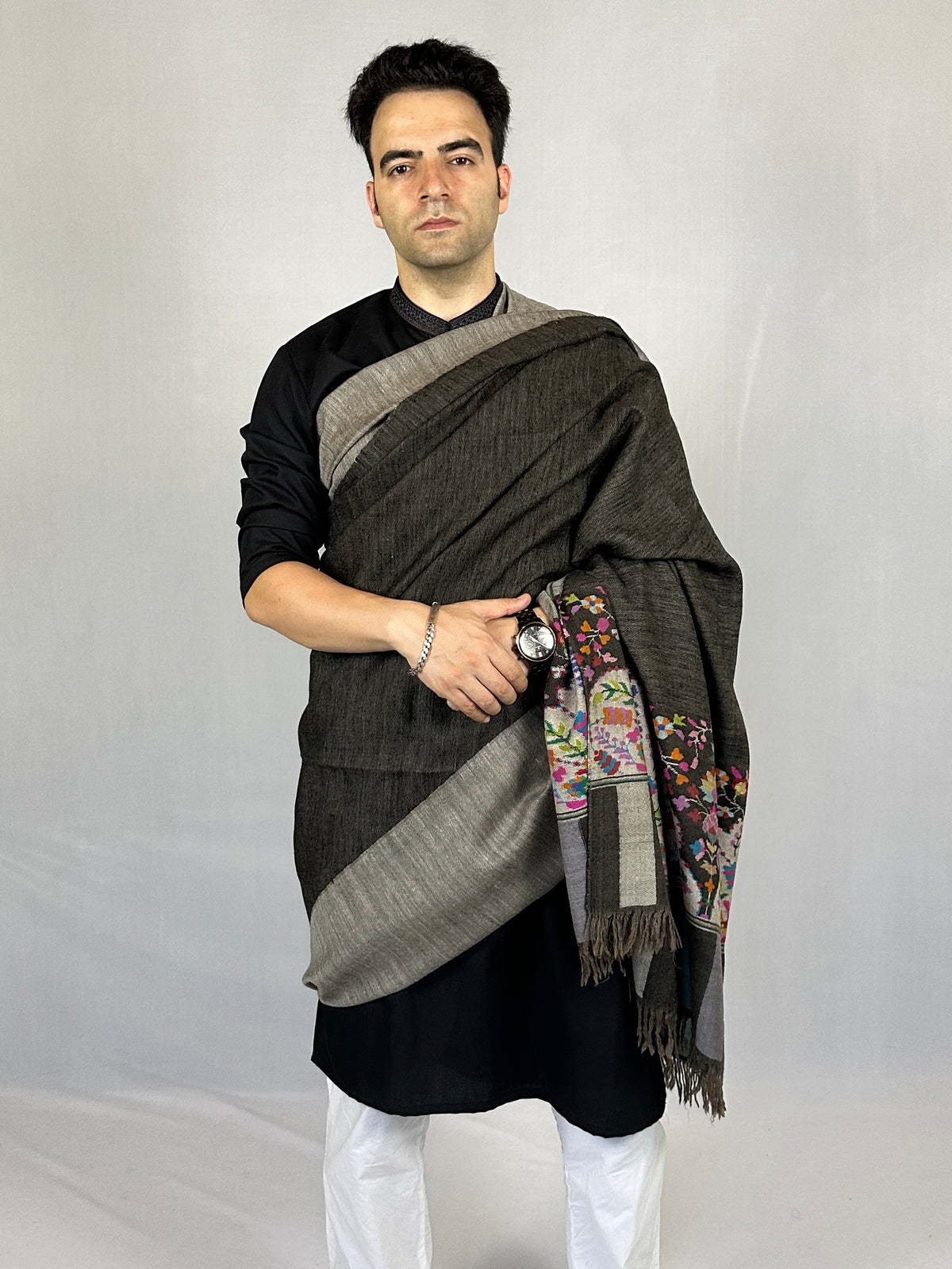 Pashmina Men's Handloom Kani Shawl