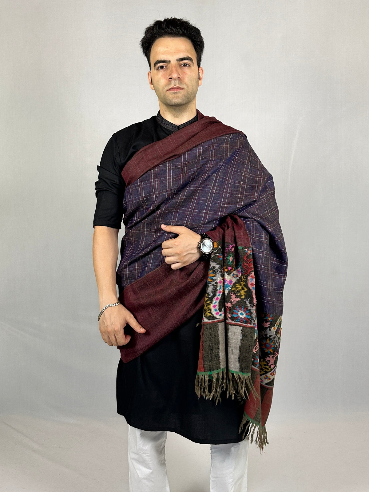 Pashmina Men's Handloom Kani Shawl