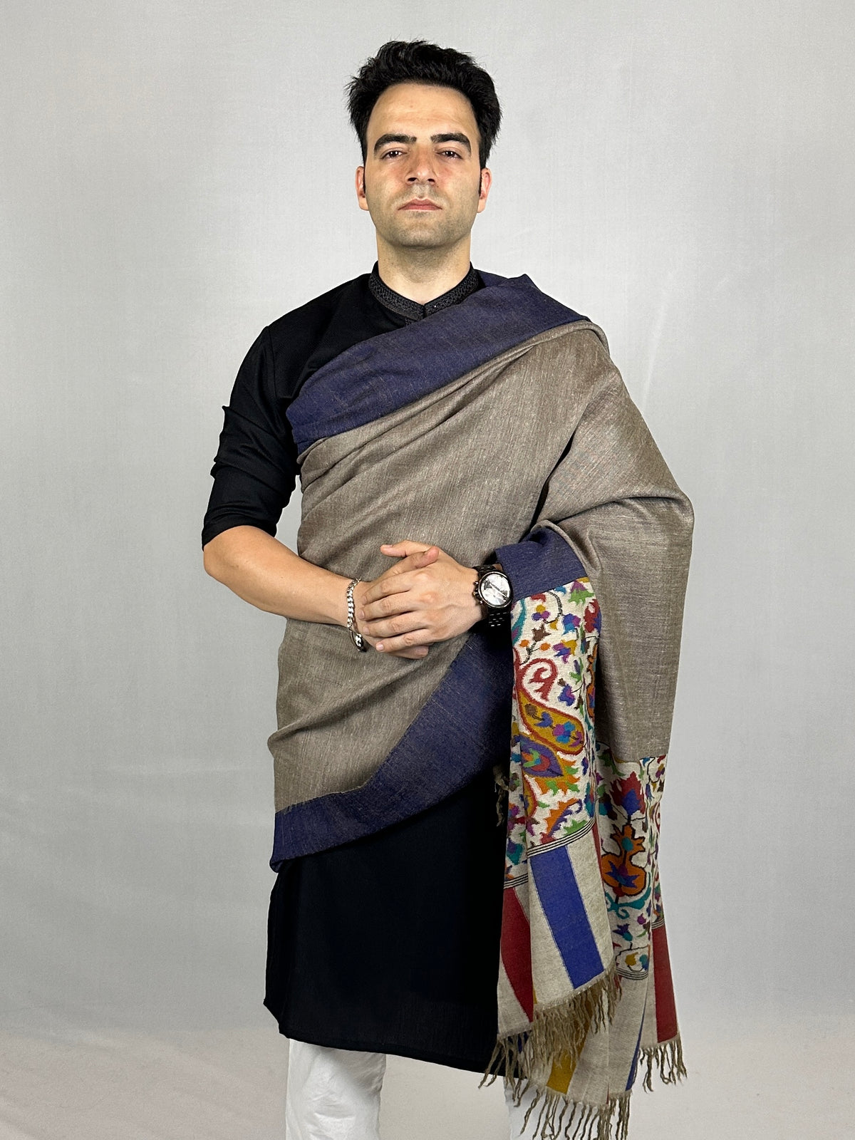 Pashmina Men's Handloom Kani Shawl