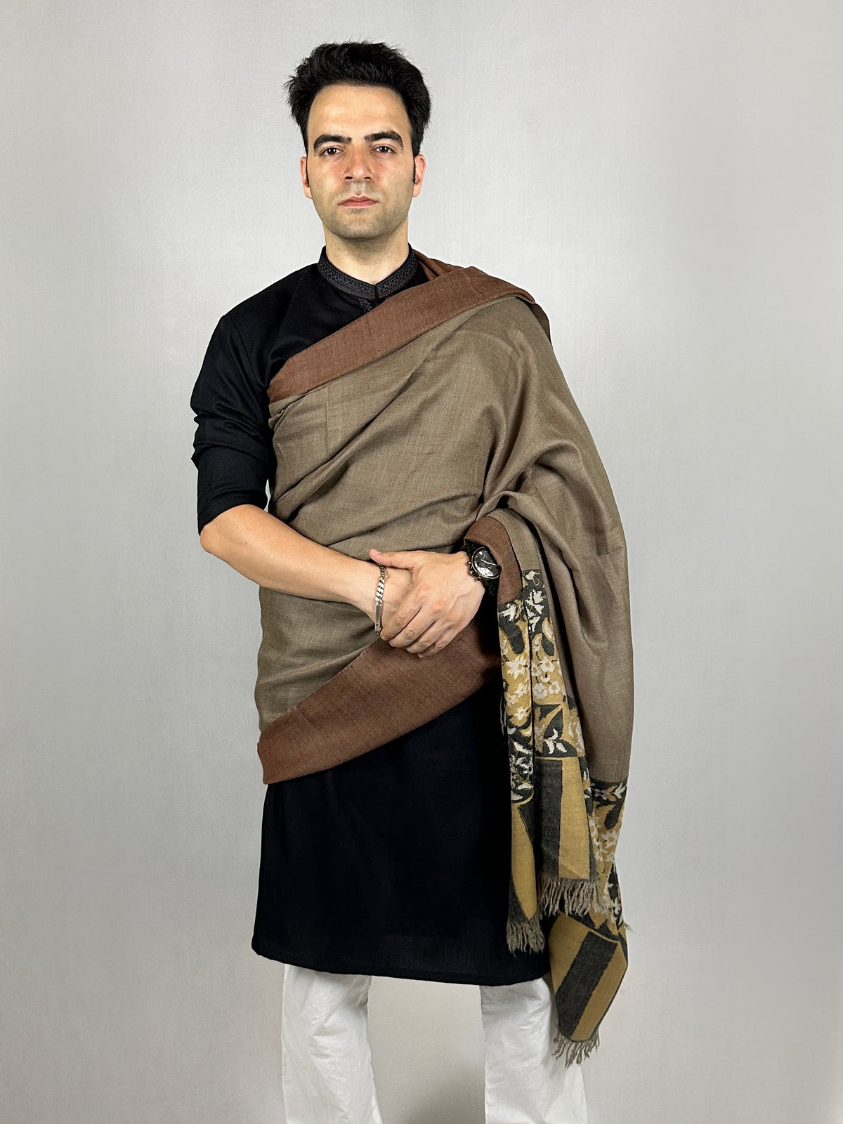 Pashmina Men's Handloom Kani Shawl