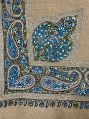 Pashmina Handloom Paper Mache'-Tilla Shawl