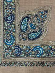 Pashmina Handloom Paper Mache'-Tilla Shawl