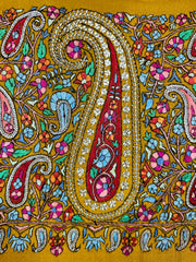 Pashmina Handloom Paper Mache'-Tilla Shawl