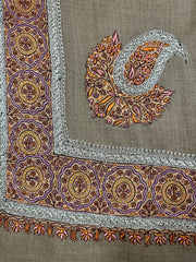 Pashmina Handloom Sozni-Tilla Shawl