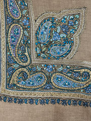 Pashmina Handloom Paper Mache'-Tilla Shawl