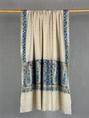 Pashmina Handloom Paper Mache'-Tilla Shawl