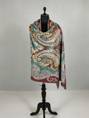 Pashmina Handloom Kashmiri Kalamkari Shawl