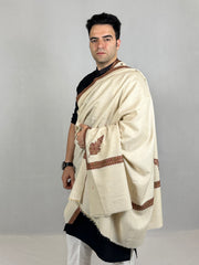 Pashmina Men's Handloom Sozni Shawl