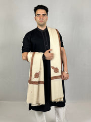 Pashmina Men's Handloom Sozni Shawl