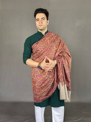 Pashmina Men's Handloom Sozni Shawl