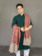 Pashmina Men's Handloom Sozni Shawl