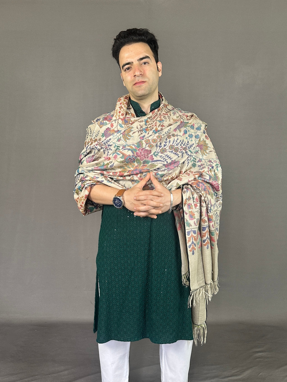 Men's Handloom Kani Shawl