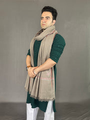 Pashmina Men's Handloom Sozni Shawl