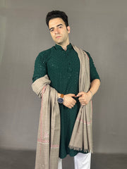 Pashmina Men's Handloom Sozni Shawl