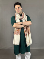 Pashmina Men's Handloom Sozni Shawl