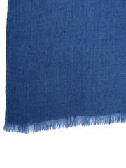 Pashmina Handloom Solid Shawl - Jeans Blue