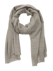 Pashmina Handloom Solid Shawl - Natural