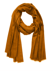 Pashmina Handloom Solid Shawl - Tan