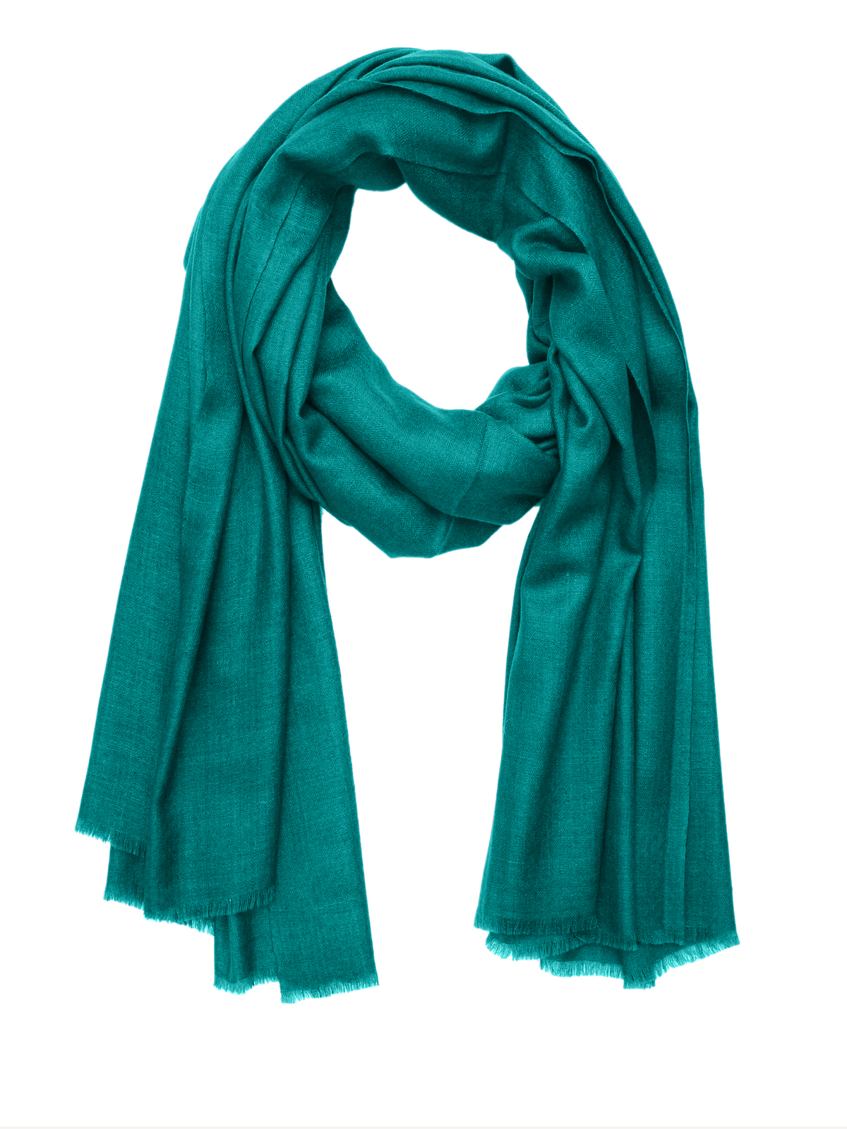 Pashmina Handloom Solid Shawl - Teal